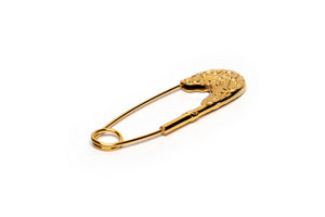 Gold Royal Safety Pin Brooch - Antoni Manuel