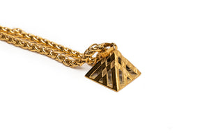 Gold Pyramid Pendant Chain - Antoni Manuel