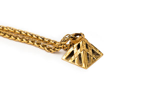 Gold Pyramid Pendant Chain - Antoni Manuel