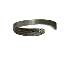 Silver Roman Cuff Bangle - Small